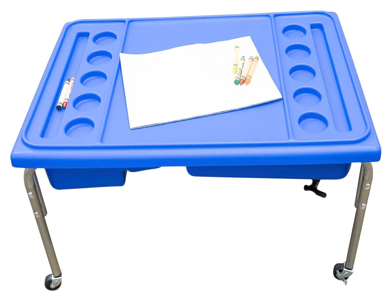 Children's Factory Neptune Activity Table with Lid, 35 x 24 x 18 Inches, Item Number 076090